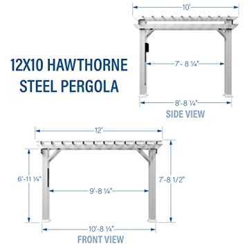 Stylish Backyard Discovery Pergola with PowerPort and Shade