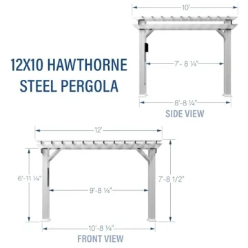 Stylish Backyard Discovery Pergola with PowerPort and Shade