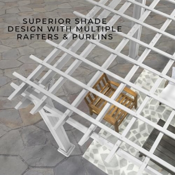 Stylish Backyard Discovery Pergola with PowerPort and Shade