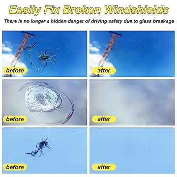 Windshield Repair Kit for Chips and Cracks 4 Pack
