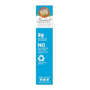 Sunbelt Bakery Chocolate Chip Chewy Granola Bars, 50 - 1.0 OZ Bars (5 Boxes)