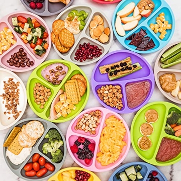 WeeSprout Silicone Plates for Safe Mealtimes