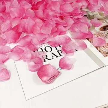 Ronchall 3000 Pcs Rose Petals Artificial Flower Wedding Party Flower Decoration for Romantic Night Valentine Day