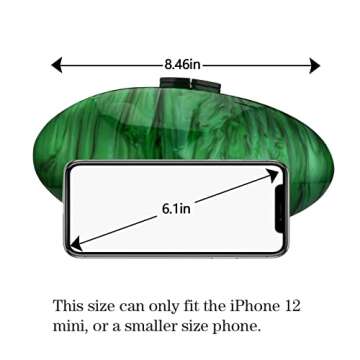 Gets Acrylic Purses and Handbags for Women Shell Shape Shoulder Crossbody Bag with Chain Elegant Clutch Purse for Wedding Banquet Evening Party (Green)