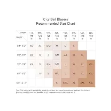 Stylish Cicy Bell Women's Blazer for Business Casual Wear