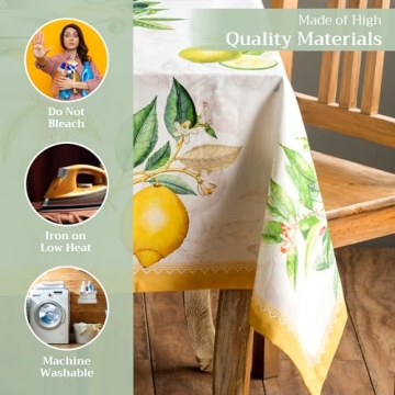 Maison d'Hermine Cotton Square Tablecloth 54x54 for All Occasions