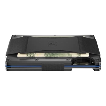 Ridge Wallets for Men - Slim Minimalist Wallet For Men, Front Pocket Wallets for Men, RFID Wallet For Men - Card Holder Wallet (Gunmetal Titanium)