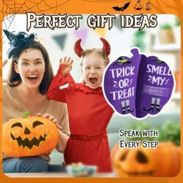 Zmart Crazy Silly Fun Socks for Women Men Teens, Halloween Socks Pumpkin Horror Gifts for Women Men, Pumpkin Halloween Spooky Socks