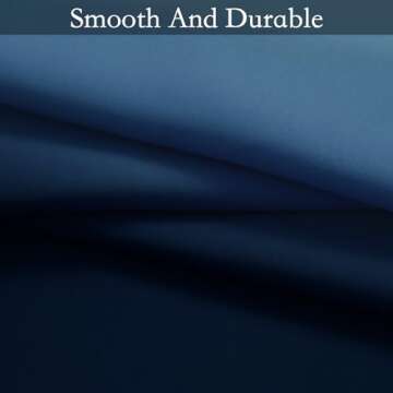 SimpleHome Ombre Room Darkening Curtains for Boys Bedroom, Light Blocking Gradient Grey White to Blue Thermal Insulated Grommet Window Curtains/Drapes for Living Room,2 Panels, 52x84 inches Length