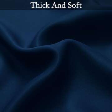 SimpleHome Ombre Room Darkening Curtains for Boys Bedroom, Light Blocking Gradient Grey White to Blue Thermal Insulated Grommet Window Curtains/Drapes for Living Room,2 Panels, 52x84 inches Length