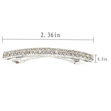 Sparkly Rhinestone Hair Clips - Stylish Spring Barrettes