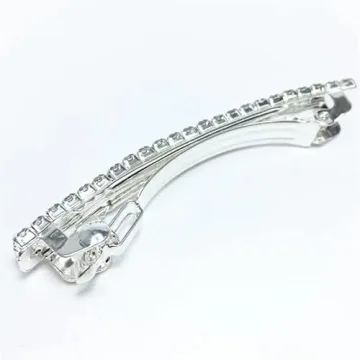 Sparkly Rhinestone Hair Clips - Stylish Spring Barrettes