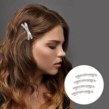 Sparkly Rhinestone Hair Clips - Stylish Spring Barrettes