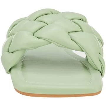 Stylish Vegan CLOVERLAY Yara Square Open Toe Slides