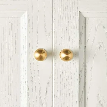 Elegant RZDEAL Solid Brass Round Pulls for Furniture