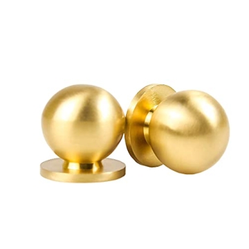 Elegant RZDEAL Solid Brass Round Pulls for Furniture