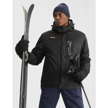 GEMYSE Men's Ski Jacket - Warm Waterproof Winter Coat