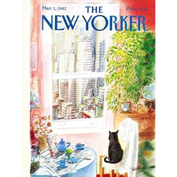 New York Puzzle Company - New Yorker Cat's Eye View - 1000 Piece Jigsaw Puzzle for Family Game Night...