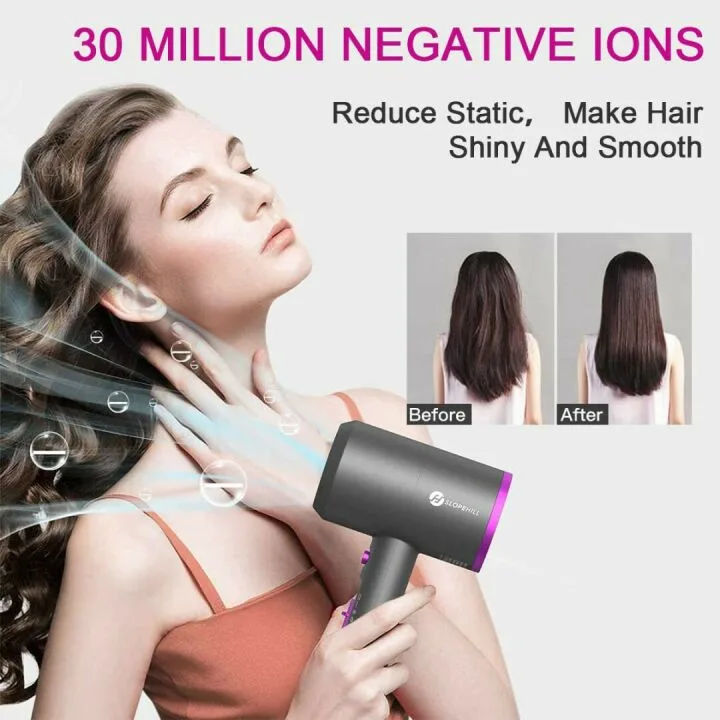 Ionic Hair Dryer - 1800W Professional & Quiet