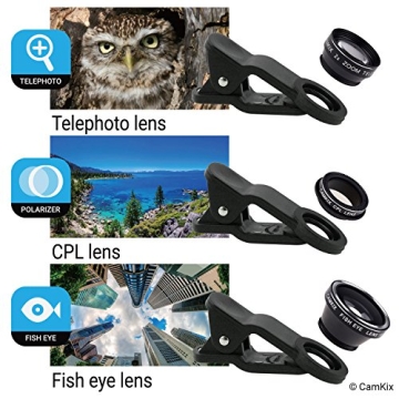 CamKix 5-in-1 Smartphone Camera Lens Kit