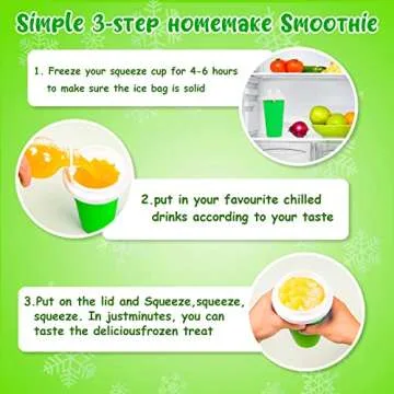 Slushy Maker Cup for Smoothies & Sorbets, Perfect for Kids