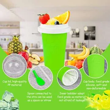 Slushy Maker Cup for Smoothies & Sorbets, Perfect for Kids