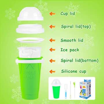 Slushy Maker Cup for Smoothies & Sorbets, Perfect for Kids