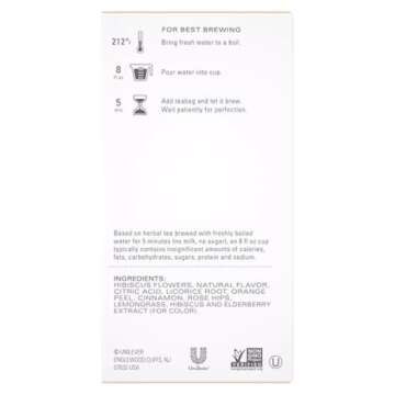 TAZO Tea Bags, Iced or Hot, Passion Herbal Tea, 20 Tea Bags (Pack of 6)