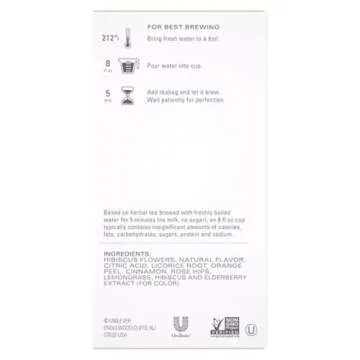 TAZO Passion Herbal Tea Bags - Hot or Iced - 120 Bags