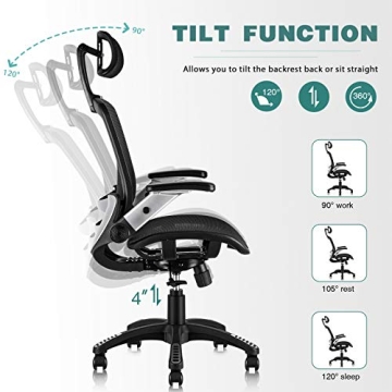 Ergonomic Office Chair with Headrest - GABRYLLY