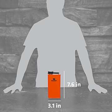 Stanley Classic Easy Fill Flask - 8 oz Leakproof Stainless Steel