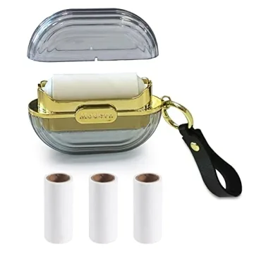 Modixun Double-Sided Travel Portable Lint Roller with Hand Strap, Reusable Mini Extra Sticky Dog Cat...