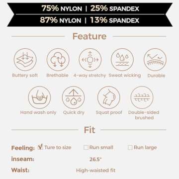 Aoxjox High Waisted Workout Leggings for Women - Trinity Yoga Pants