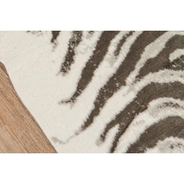 Erin Gates Zebra Grey Faux Hide Rug for Stylish Living