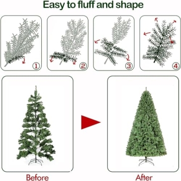 Hykolity 7.5ft Prelit Christmas Tree for Your Home