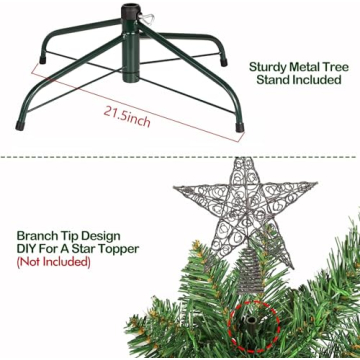Hykolity 7.5ft Prelit Christmas Tree for Your Home