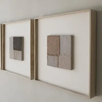 ESRADA Japanese Wabi-Sabi Wood Wall Art for Homes