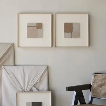 ESRADA Japanese Wabi-Sabi Wood Wall Art for Homes