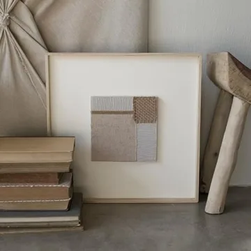 ESRADA Japanese Wabi-Sabi Wood Wall Art for Homes