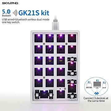 KPREPUBLIC GK21S RGB Dual Mode Custom Mechanical Keyboard