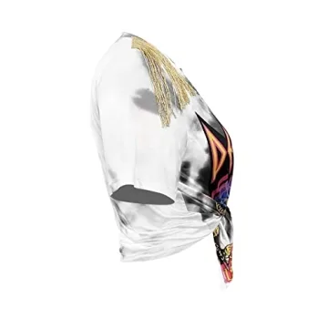 Bornpom Women Leopard Print Crop Top for Summer Style