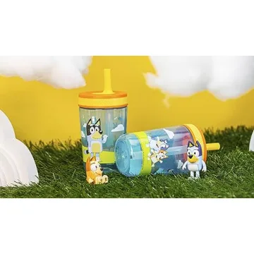 Zak Designs Bluey Tumblers - 15oz Leak-Proof & Fun for Kids