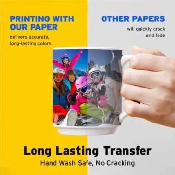 Printers Jack Water Slide Decal Paper Inkjet Clear 20 Sheets A4 Size Premium Water Slide Transfer Paper Transparent Printable Waterslide Paper for Tumblers, Mugs, Glasses DIY