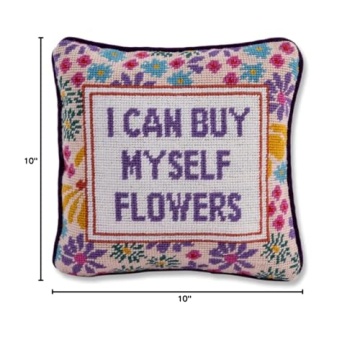Handmade Needlepoint Floral Pillow Stylish Home Decor