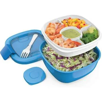 Bentgo® Salad Container with 54-oz Bowl & Fork