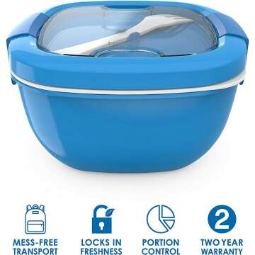 Bentgo® Salad Container with 54-oz Bowl & Fork