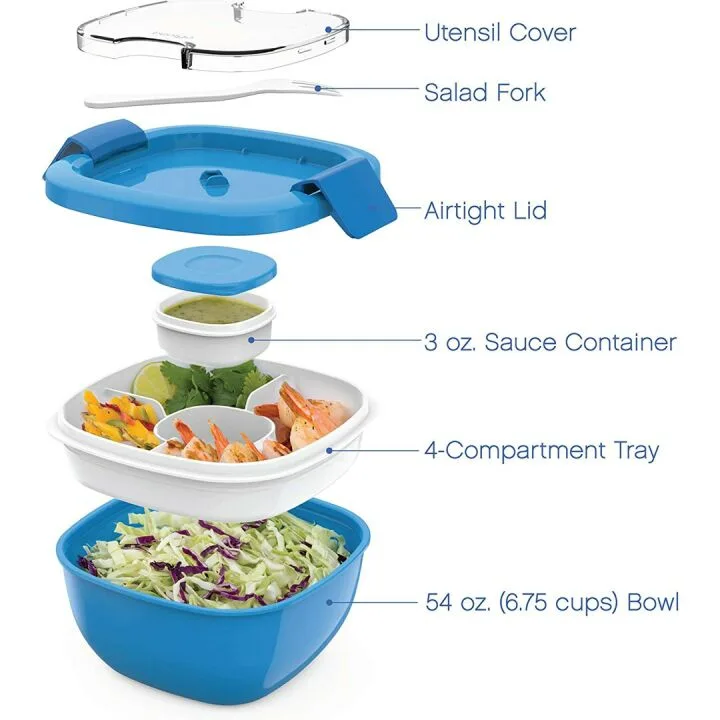 Bentgo® Salad Container with 54-oz Bowl & Fork