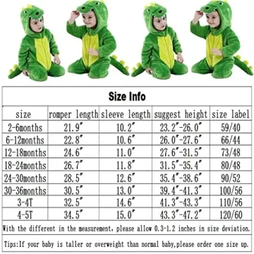 Halloween Dinosaur Costume for Toddlers - QIAONIUNIU