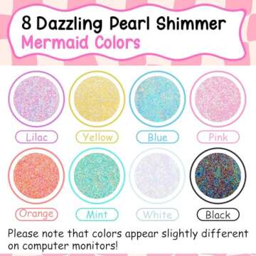 TECKWRAP Glitter Pearl Adhesive Vinyl Sheets - 12x12, 8 Sheets