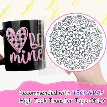 TECKWRAP Glitter Pearl Adhesive Vinyl Sheets - 12x12, 8 Sheets